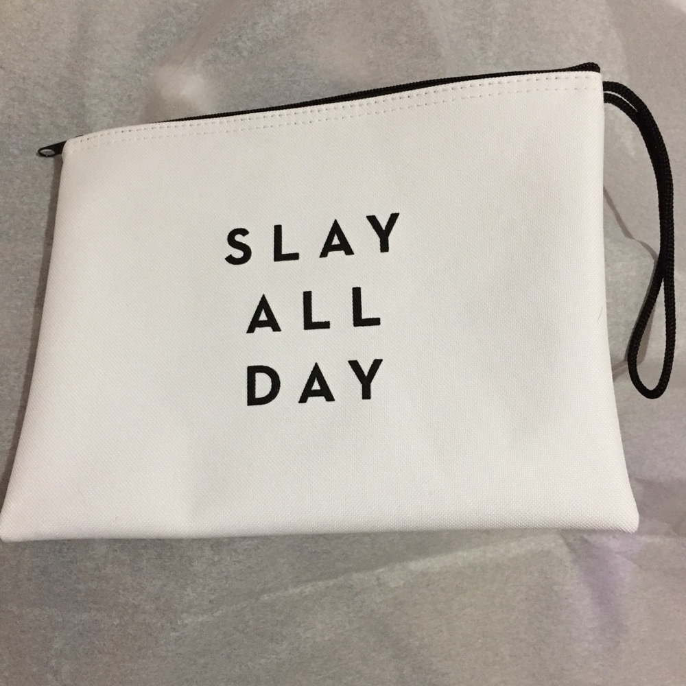 NWOT MILLY Canvas Waterproof Zipper Pouch